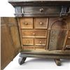 Image 6 : Late 19th Century Continental Carved Wood Side Board - Interior is Fashioned with Many Dovetailed Dr