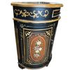 Image 4 : Neoclassical Style Bar Cabinet with Painted Panels - 13" x 24" x 31" tall