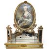 Image 2 : Vintage French Rocco Style Madame de Pompadour Image Supported by a Mirrored Base (60" wide x 78" ta