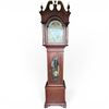 Image 2 : 19th Century Mahogany Tall Case Grandfather Clock Painted Moon Face Dial