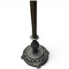 Image 3 : Brass Floor Lamp with Fringed Fabric Shade
