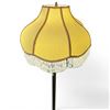 Image 4 : Brass Floor Lamp with Fringed Fabric Shade
