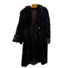 Image 2 : Vintage Black Fur Coat with Wide Cuffs