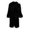 Image 3 : Vintage Black Fur Coat with Wide Cuffs