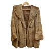 Image 1 : Ladies Vintage Brown Fur Coat with Wide Cuffs
