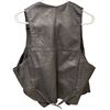Image 4 : 2 Black Leather Vests - 1 is labelled LADC