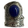 Image 3 : 4 New Rings * all stamped .925 * (Blue Druzy, Lapis, Moonstone, & Agate) Longest ring  is 28 mm * To