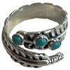 Image 5 : 4 New Rings * all stamped .925 * (Turquoise and Blue Agate) Longest ring  is 45 mm * Total weight: 4