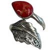 Image 3 : 4 New Rings * all stamped .925 * (Red Agate, Carnelian, Turquoise & More) Longest ring  is 39 mm * T