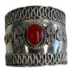 Image 5 : 4 New Rings * all stamped .925 * (Red Agate, Carnelian, Turquoise & More) Longest ring  is 39 mm * T