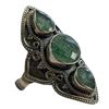 Image 4 : 4 New Rings * all stamped .925 * (Moonstone, Peridot, Green Agate Cabochon and more) Longest ring  i
