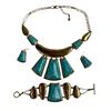 Image 1 : Barse Collar Necklace with Matching Bracelet & Earrings