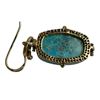 Image 3 : 2 Gold Plated Barse Turquoise Necklaces & 1 Pair of Earrings (Teardrop Pendant is 34 x 45mm)