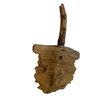 Image 3 : Vintage Hand Carved Wood "Spirit or Gnome Face" (3" Thick X 8" X 15")
