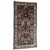 Image 4 : 100% Hand Knotted Rug Made in Iran 125x63" Bakhtiyar Region Natural Colour Sheepwool W Bird Pattern
