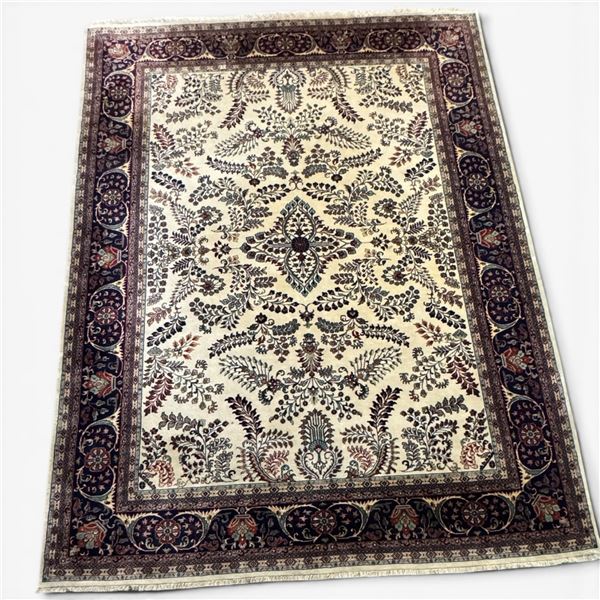 Persian Wool  W Floral Design and Beautiful Border Accents Area Rug 146"x106"