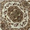 Image 3 : French Style Design Central Medallion W Floral Border Beige  Area Rug 69x47"