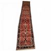 Image 2 : 100% Hand Knotted Rug Made in Iran 17'2"x3'4" Hamedan Region Special Map Design Long Runner