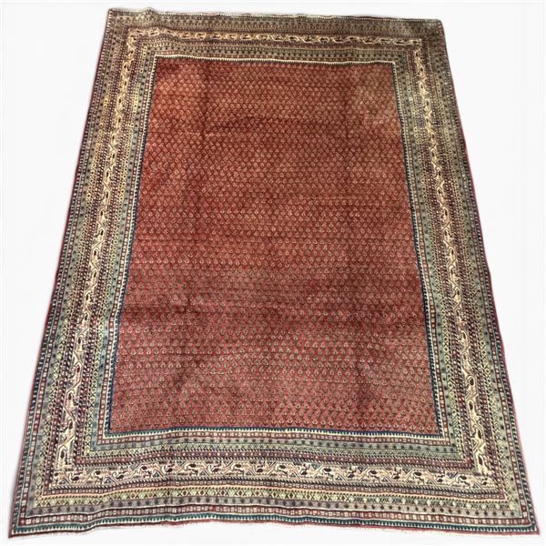 100% Hand Knotted Rug Made in Iran Arak Region 10'7"x8'1" Fluffy Carpet