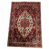 Image 1 : 100% Hand Knotted Rug Made in Iran 10'4"x6'10" Bakhtiyar Geometric Map Sheep Wool Fluffy Natural Dye
