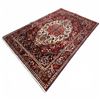 Image 2 : 100% Hand Knotted Rug Made in Iran 10'4"x6'10" Bakhtiyar Geometric Map Sheep Wool Fluffy Natural Dye