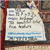 Image 6 : 100% Hand Knotted Rug Made in Iran Large 12'6"x9'2" Kashmar Region Stunning Colour & Soft Texture