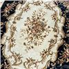 Image 3 : Traditional European Aubusson Style Floral Medallion Rug 9'4"x6'4"