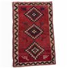Image 2 : 100% Hand Knotted Rug Made in Iran 4'x8' Shiraz Regio Geometric Map Fluffy Wool Root