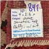Image 4 : 100% Hand Knotted Rug Made in Iran 4'x8' Shiraz Regio Geometric Map Fluffy Wool Root