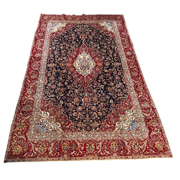 100% Hand Knotted Rug Made in Iran 13'9"x9' Kashmar Very Large Stunning Carpet