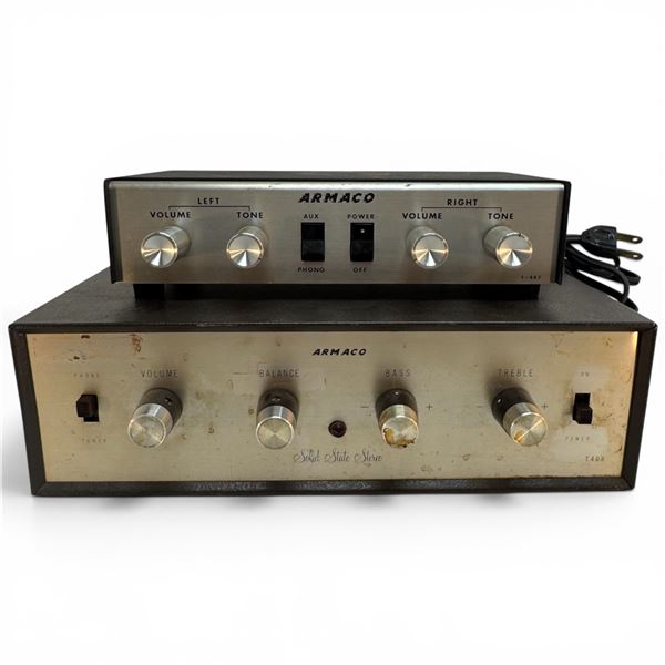 Armaco T408 Solid State Setero Amplifier & T407 Compact Stereo Amplifier