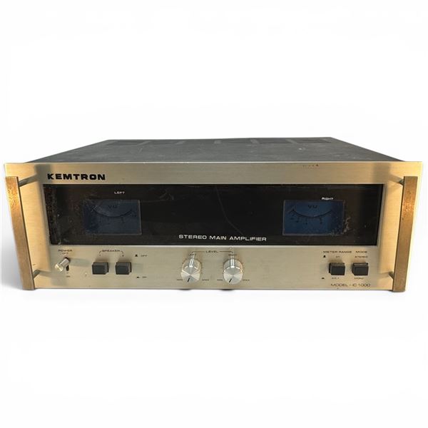 Kemtron Model IC 1000 Stereo Main Amplifier Australian Made