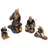 Image 1 : Group of Chinese Ceramic Shiwan Mudman Fisherman Figurines