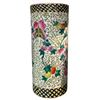Image 1 : Vintage Chinese Porcelain Vase in the Famille Vert Style with Butterflies and Flowers - 11" tall x 5