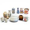 Image 1 : Group of Asian Dinnerware, Vases and Dolls
