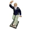 Image 2 : Group of Chinese Ceramic Shiwan Mudman Fisherman Figurines - Tallest is 9"