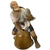 Image 4 : Group of Chinese Ceramic Shiwan Mudman Fisherman Figurines - Tallest is 9"