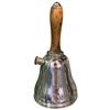 Image 2 : Bell Shaped Metal Decanter with Wood Handle - 11" tall