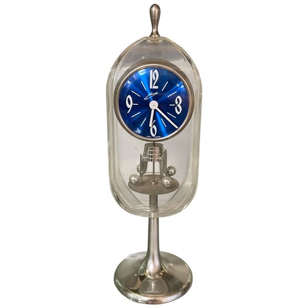 Rare 1950s/60s  Schmid Schlenker Atomic Floating Pendulum Clock - 11" tall at the top of the finial