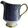 Image 2 : Set of Sango Aristocrat 3690 China with Blue Scroll Pattern - Service for 8 plus cream, sugar and pl