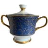 Image 3 : Set of Sango Aristocrat 3690 China with Blue Scroll Pattern - Service for 8 plus cream, sugar and pl
