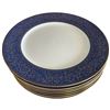 Image 6 : Set of Sango Aristocrat 3690 China with Blue Scroll Pattern - Service for 8 plus cream, sugar and pl