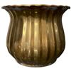 Image 2 : Pair of Brass Bohemian Barley Twist Candle Holders and a Brass Jardiniere (Plant pot  is 5" tall x 6