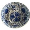 Image 2 : Porcelain Centerpiece Bowl "Scrolling Floral, Lotus Pattern" - 5.5" deep x 12" diameter