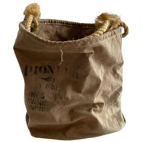 Vintage Pioneer 3 Gallon Water Bag with Rope Handle