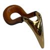 Image 2 : Vintage Longchamp France Leather Wrapped Brass Pipe Rest