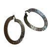 Image 4 : Sterling Silver & Topaz Cuff Bracelet, Hoop Earrings and Crystal Ring (Size 6) - Total weight: 27.8