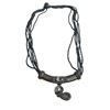 Image 4 : 2 Sterling Silver Bracelets & Beaded Sterling Necklace - Total weight: 57.8 grams