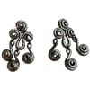 Image 3 : Vintage Alfred Sung Modernist Silver-Tone Brooch & Earrings Set (Brooch is 54 x 57 mm)