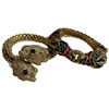 Image 1 : Vintage Double Headed Jaguar & Horse Head Cuff Bracelets